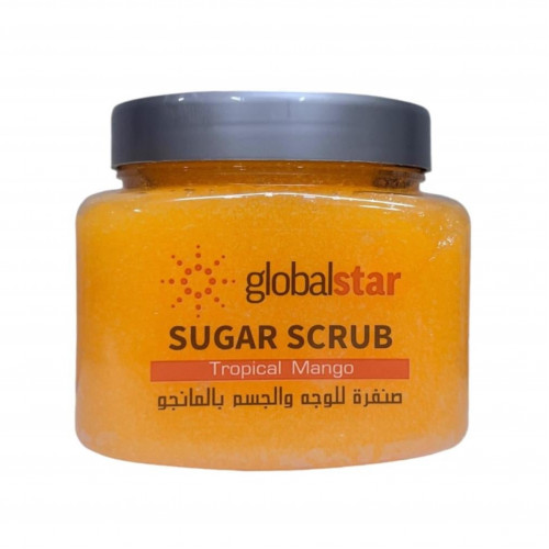 مقشر السكر بالمانجو من جلوبال ستار للوجه والجسم، 600 جرام مقشر السكر بالمانجو من جلوبال ستار للوجه والجسم، 600 جرام
