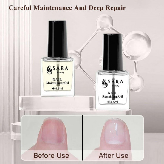 ساره بيوتي مجموعه زيت تقوية وتطويل الاظافر بالبيوتين 4.5 مل ساره بيوتي مجموعه زيت تقوية وتطويل الاظافر بالبيوتين 4.5 مل