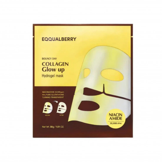 قناع هيدروجيل الكولاجين المتوهج من إيكيوالبيري قناع هيدروجيل الكولاجين المتوهج من إيكيوالبيري