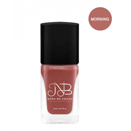 طلاء اظافر  من نورة بو عوض لون- مورننج