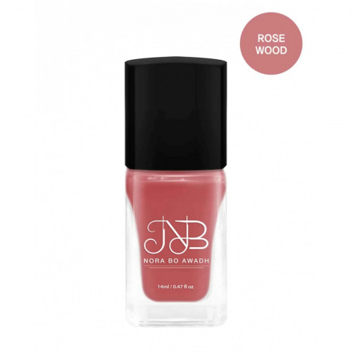 طلاء اظافر  من نورة بو عوض لون- روز وود