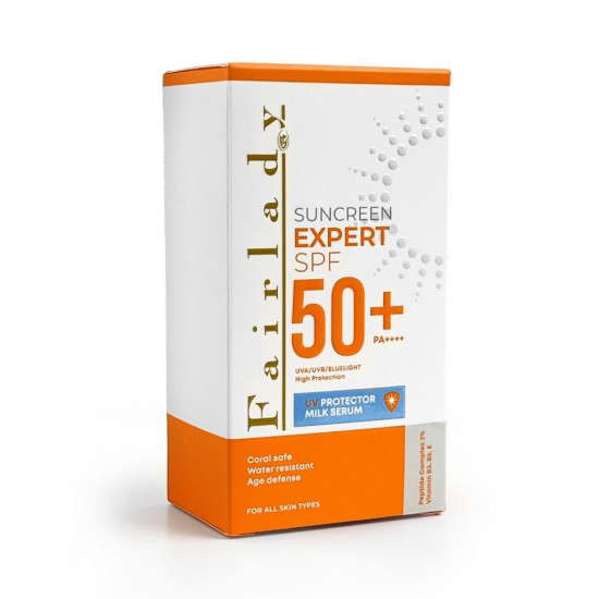 واقي شمس سائل للأشعة فوق البنفسجية بخلاصة الحليب SPF 50+ من فيرليدي - 50مل واقي شمس سائل للأشعة فوق البنفسجية بخلاصة الحليب SPF 50+ من فيرليدي - 50مل