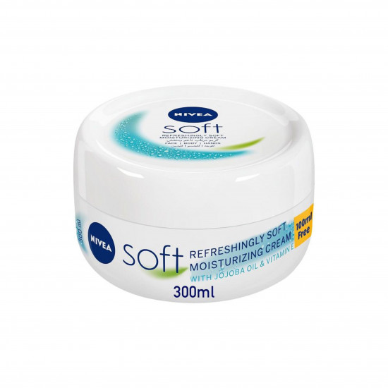 نيفيا، سوفت كريم مرطب للحصول على بشرة رطبة ومنتعشة - 300 مل نيفيا، سوفت كريم مرطب للحصول على بشرة رطبة ومنتعشة - 300 مل