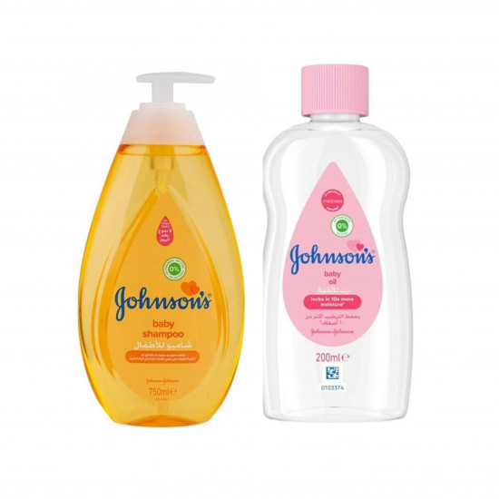 عرض جونسون ، شامبو للأطفال 750 مل + زيت جونسون 200 مل عرض جونسون ، شامبو للأطفال 750 مل + زيت جونسون 200 مل