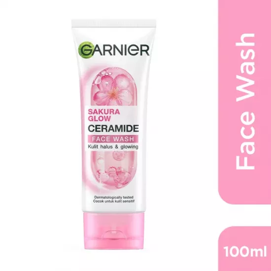 غسول الوجه غارنييه ساكورا جلو سيراميد 100 مل غسول الوجه غارنييه ساكورا جلو سيراميد 100 مل