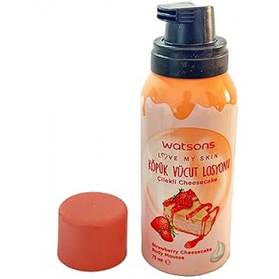 واتسونز موس الجسم تشيز كيك الفراولة 75مل واتسونز موس الجسم تشيز كيك الفراولة 75مل