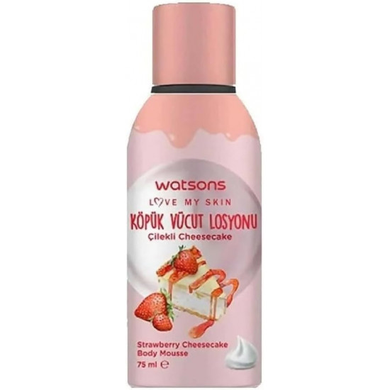 واتسونز موس الجسم تشيز كيك الفراولة 75مل واتسونز موس الجسم تشيز كيك الفراولة 75مل