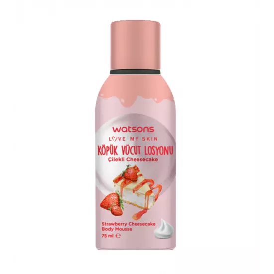 واتسونز موس الجسم تشيز كيك الفراولة 75مل واتسونز موس الجسم تشيز كيك الفراولة 75مل
