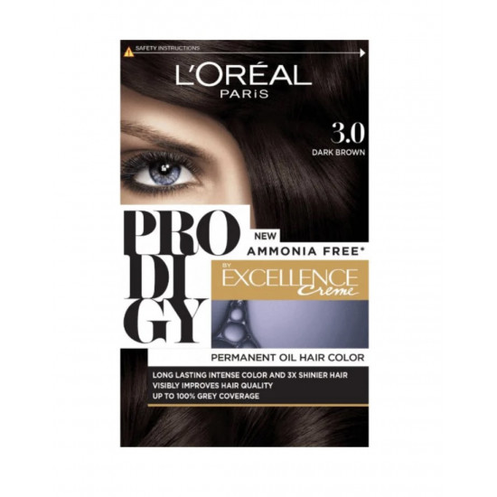 لوريال باريس صبغة بروديجي بني غامق 3.0 لوريال باريس صبغة بروديجي بني غامق 3.0