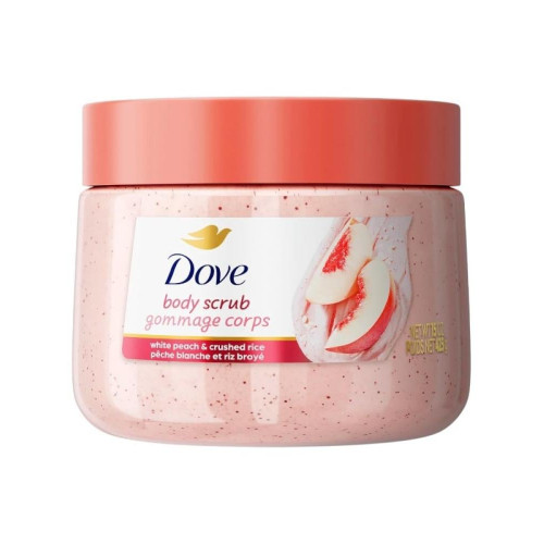 دوف - مقشر الجسم بالخوخ الأبيض والأرز المطحون - 425 جم