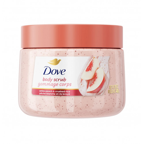 دوف - مقشر الجسم بالخوخ الأبيض والأرز المطحون - 425 جم