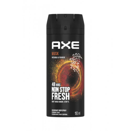 مزيل عرق للجسم برائحة المسك والباتشولي والفوجير يدوم 48 ساعة بدون توقف 150 مل مزيل عرق للجسم برائحة المسك والباتشولي والفوجير يدوم 48 ساعة بدون توقف 150 مل