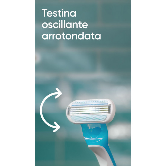 ماكينة حلاقة جيليت فينوس أوشيانا للاستخدام مرة واحدة تحتوي على 4 شفرات 