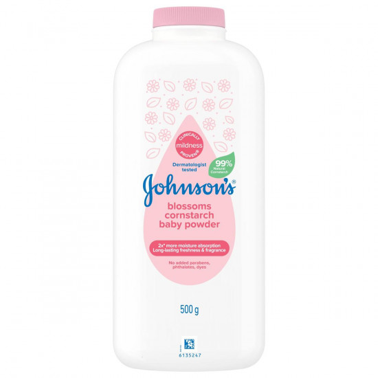 بودرة أطفال جونسون بنشا الذرة أزهار ٥٠٠ جم بودرة أطفال جونسون بنشا الذرة أزهار ٥٠٠ جم