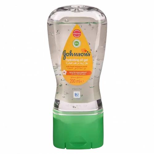 جل زيت جونسون المرطب، برائحة الزهور المنعشة، 200 مل