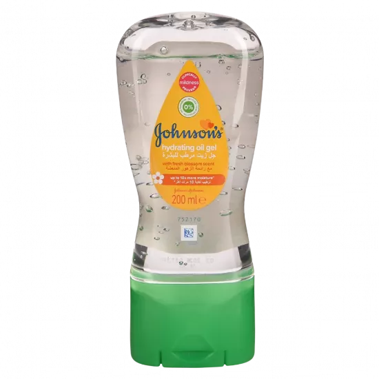 جل زيت جونسون المرطب، برائحة الزهور المنعشة، 200 مل