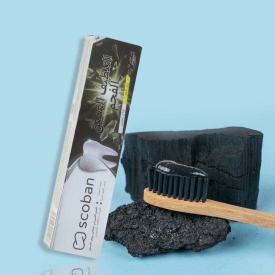 معجون أسنان سكوبان للتنظيف العميق بالفحم