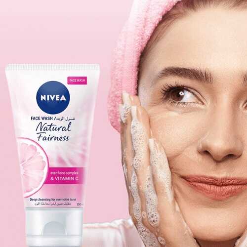 غسول الوجه للتفتيح الطبيعي من نيفيا - 100 مل غسول الوجه للتفتيح الطبيعي من نيفيا - 100 مل