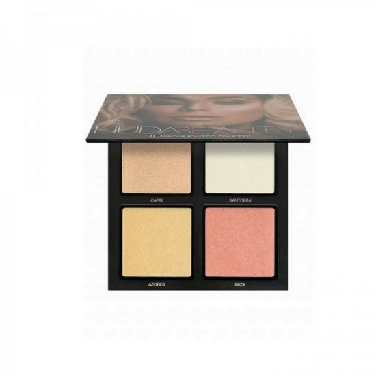 مجموعة إضاءة هايلايتر ثلاثي الأبعاد من هدى بيوتي - وردي مجموعة إضاءة هايلايتر ثلاثي الأبعاد من هدى بيوتي - وردي