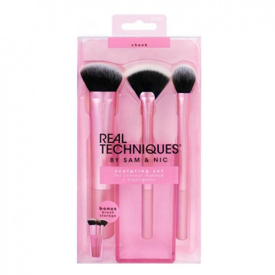 مجموعة فرش تحديد الوجه من ريل تكنيك - 3فرش مجموعة فرش تحديد الوجه من ريل تكنيك - 3فرش