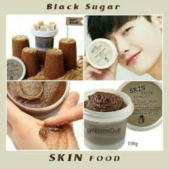قناع الوجه بالسكر الأسود من سكن فود - 100غ قناع الوجه بالسكر الأسود من سكن فود - 100غ