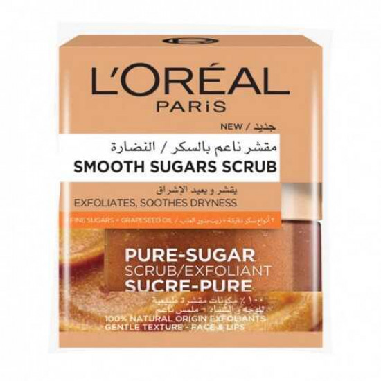 مقشر ناعم بالسكر للنضارة من لوريال باريس - 50 مل مقشر ناعم بالسكر للنضارة من لوريال باريس - 50 مل