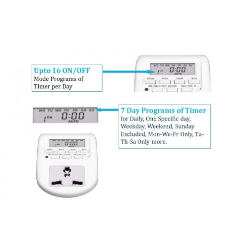 تايمر مؤقت إلكتروني متعدد الاستخدام - 13 أمبير تايمر مؤقت إلكتروني متعدد الاستخدام - 13 أمبير