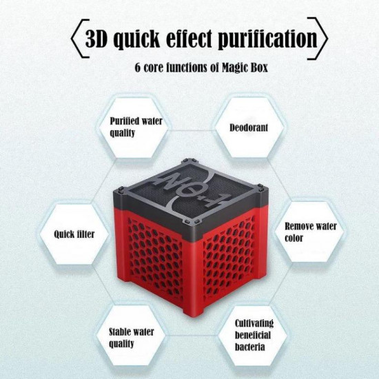 المكعب السحري مصنوع بطريقة مبتكرة للأحواض الكبيرة - Eco Water Purifier Cube المكعب السحري مصنوع بطريقة مبتكرة للأحواض الكبيرة - Eco Water Purifier Cube