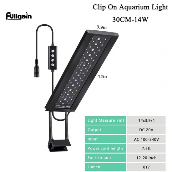 إضاءة LED WRGB مع أستاند بحجم 30 سم - Fullgain إضاءة LED WRGB مع أستاند بحجم 30 سم - Fullgain