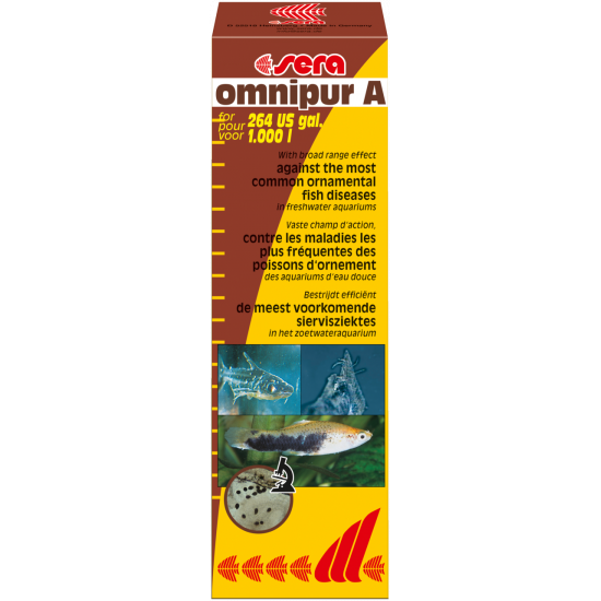 علاج لأمراض الفطريات والطفيليات - Sera omnipur A علاج لأمراض الفطريات والطفيليات - Sera omnipur A