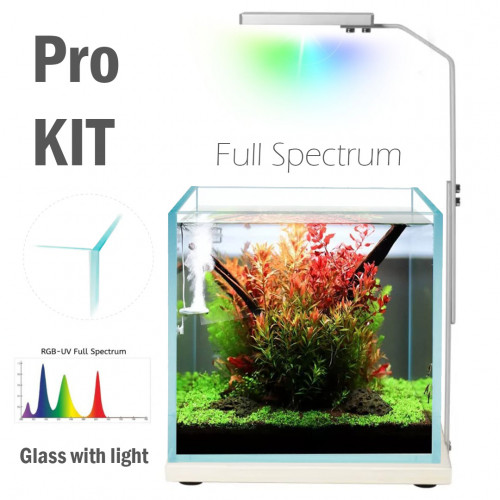 مجموعة المحترفين حوض زجاجي مع إضاءة WRGB بحجم 20سم - Pro aquarium KIT
