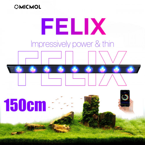إضاءة فليكس LED مع خاصية WIFI بتحكم كامل وذكي وتصميم عصري بحجم 150سم  - MicMol FELIX 