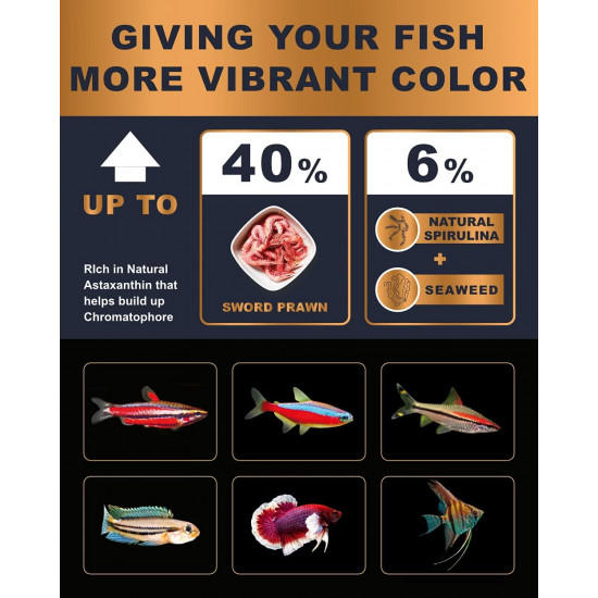 غذاء أسماك التيترا الصغيرة والإستوائية - ULTRA FRESH Tropical