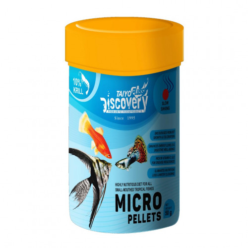 غذاء حبوب للأسماك الأمازونية - Discovery Micro Pellets غذاء حبوب للأسماك الأمازونية - Discovery Micro Pellets