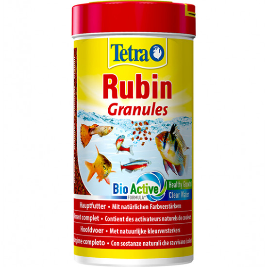 غذاء حبوب الفاخر للأسماك الأستوائية المدعم - Tetra Rubin Granules غذاء حبوب الفاخر للأسماك الأستوائية المدعم - Tetra Rubin Granules