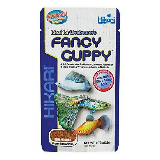 غذاء أسماك الجوبي والأسماك الولادة من Hikari Fancy Guppy غذاء أسماك الجوبي والأسماك الولادة من Hikari Fancy Guppy