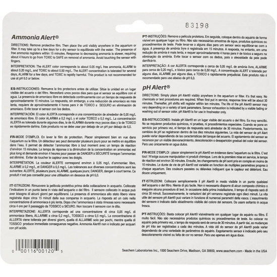 أداة إختبار معدل الحموضة والأمونيا مع بعض في بكت واحد من Seachem أداة إختبار معدل الحموضة والأمونيا مع بعض في بكت واحد من Seachem