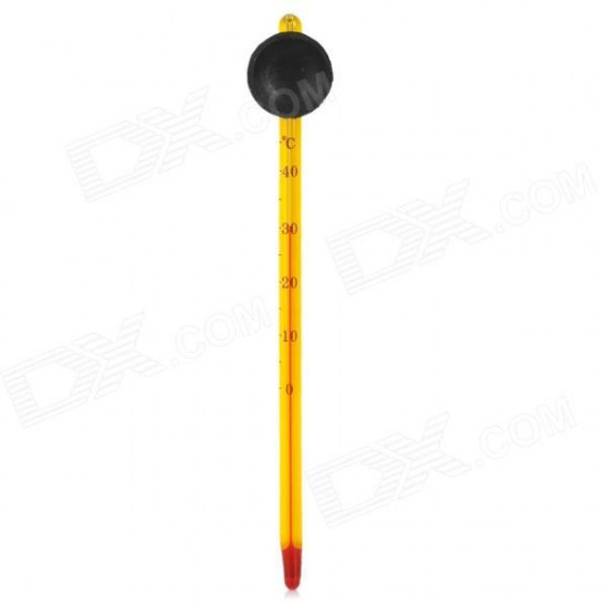 مقياس درجة حرارة زجاجي لون أصفر - Glass Thermometer مقياس درجة حرارة زجاجي لون أصفر - Glass Thermometer