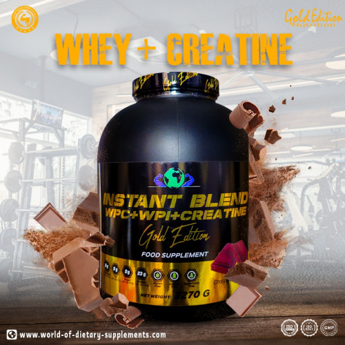 قولد إديشن واي بروتين+كرياتين نكهة الشوكولاتة 2270 جرام 75 سكوب قولد إديشن واي بروتين+كرياتين نكهة الشوكولاتة 2270 جرام 75 سكوب