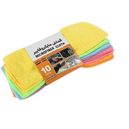 سافي واكس قماش مايكروفايبر 10 قطع مقاس 40X40 سافي واكس قماش مايكروفايبر 10 قطع مقاس 40X40