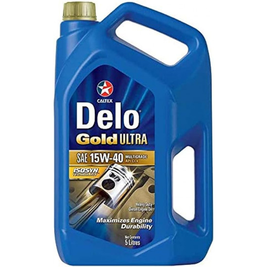 كالتكس زيت محرك ديزل ديلو الترا جولد 15W40 CI4 5 LITER كالتكس زيت محرك ديزل ديلو الترا جولد 15W40 CI4 5 LITER