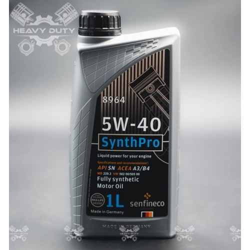(8964) SENFINECO 5W40 API SN A3/B4 SULLY SYNTHETIC MOTOR OIL    (8964) SENFINECO 5W40 API SN A3/B4 SULLY SYNTHETIC MOTOR OIL