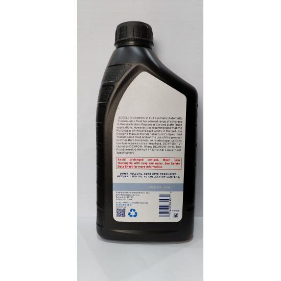 ACDELCO DEXRON VI AUTOMATIC TRANSMISSION FLUID 946ML USA 