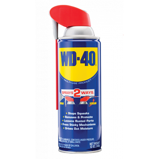 دبليو دي فورتي WD40bزيوت التشحيم سترو الذكية بمفعول مزدوج بحجم 250 مل  دبليو دي فورتي WD40bزيوت التشحيم سترو الذكية بمفعول مزدوج بحجم 250 مل