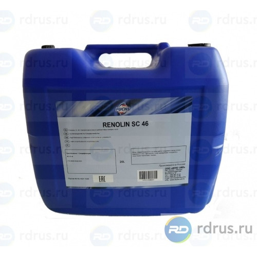 FUCHS RENOLIN SC 46 COMPRESSOR OIL - 20 LITERS FUCHS RENOLIN SC 46 COMPRESSOR OIL - 20 LITERS