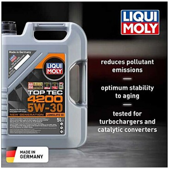 ليكوي مولي زيت محرك بتقنية التركيب من توب تيك 4200 5W30 لتر5 ليكوي مولي زيت محرك بتقنية التركيب من توب تيك 4200 5W30 لتر5