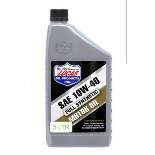 لوكاس زيت محرك  10W40الاصطناعي بالكامل - أداء فائق للمحركات الحديثة 5 لتر