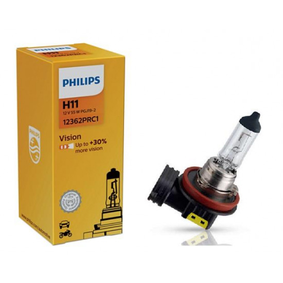 قلبيس لمبة هالوجين فيجن طراز H11 بقوة  55 وات 12 فولت  قلبيس لمبة هالوجين فيجن طراز H11 بقوة  55 وات 12 فولت