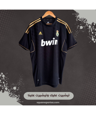 تيشيرت ريال مدريد الرسمي – الطقم الاحتياطي الأسود (موسم 2011/2012)
