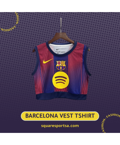 تيشيرت برشلونة النسائي كروب توب 
